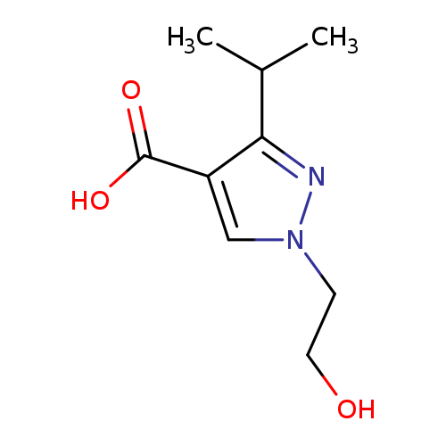 1-(2-hydroxyethyl)-3-(propan-2-yl)-1H-pyrazole-4-carboxylic acid