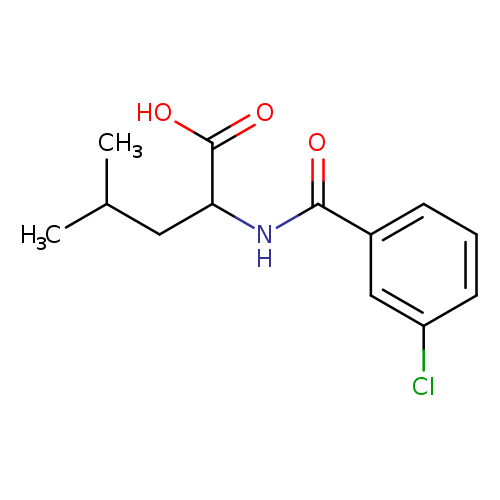 2-[(3-chlorophenyl)formamido]-4-methylpentanoic acid