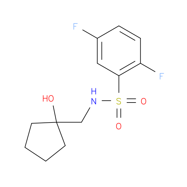 2,5-difluoro-N-[(1-hydroxycyclopentyl)methyl]benzene-1-sulfonamide