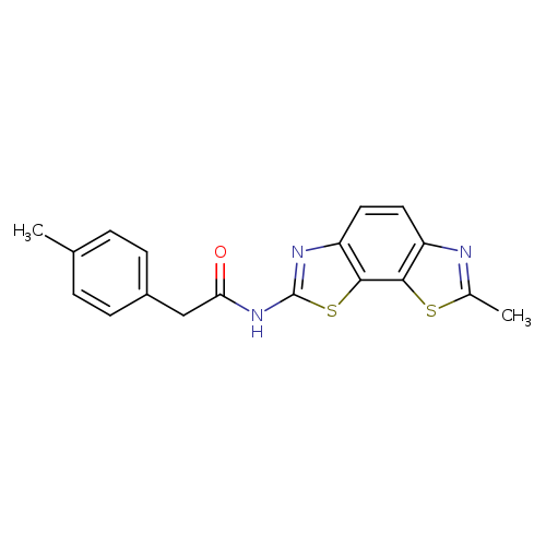 N-{11-methyl-3,12-dithia-5,10-diazatricyclo[7.3.0.0^{2,6}]dodeca-1(9),2(6),4,7,10-pentaen-4-yl}-2-(4-methylphenyl)acetamide