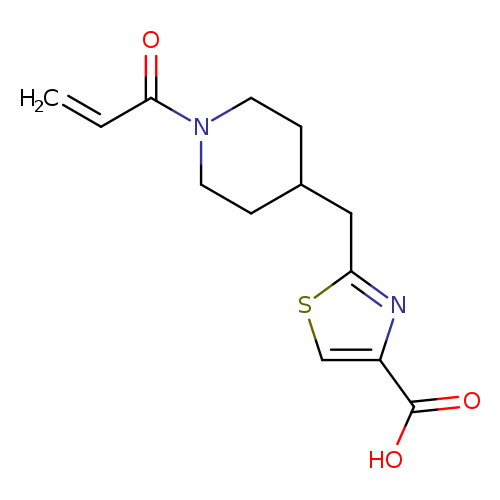 2-{[1-(prop-2-enoyl)piperidin-4-yl]methyl}-1,3-thiazole-4-carboxylicacid