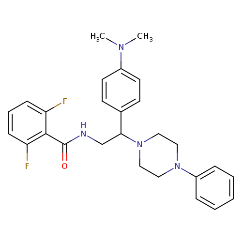 N-{2-[4-(dimethylamino)phenyl]-2-(4-phenylpiperazin-1-yl)ethyl}-2,6-difluorobenzamide