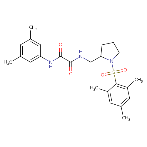 N'-(3,5-dimethylphenyl)-N-{[1-(2,4,6-trimethylbenzenesulfonyl)pyrrolidin-2-yl]methyl}ethanediamide