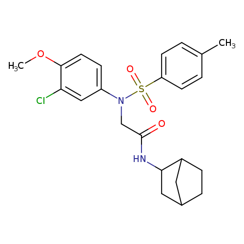 N-bicyclo[2.2.1]hept-2-yl-2-{3-chloro-4-methoxy[(4-methylphenyl)sulfonyl]anilino}acetamide