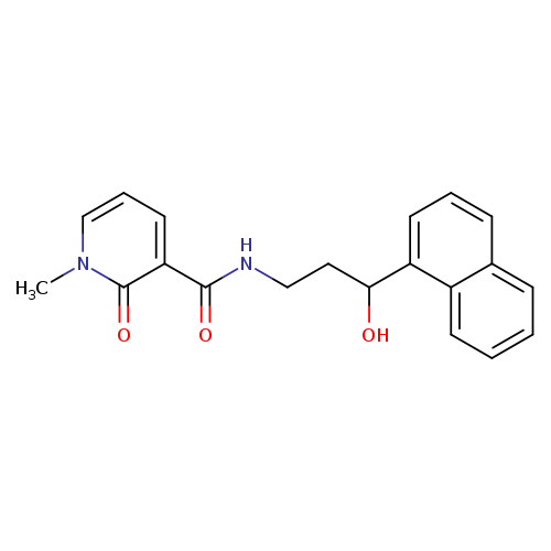 N-[3-hydroxy-3-(naphthalen-1-yl)propyl]-1-methyl-2-oxo-1,2-dihydropyridine-3-carboxamide