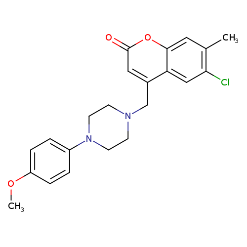 6-chloro-4-{[4-(4-methoxyphenyl)piperazin-1-yl]methyl}-7-methyl-2H-chromen-2-one