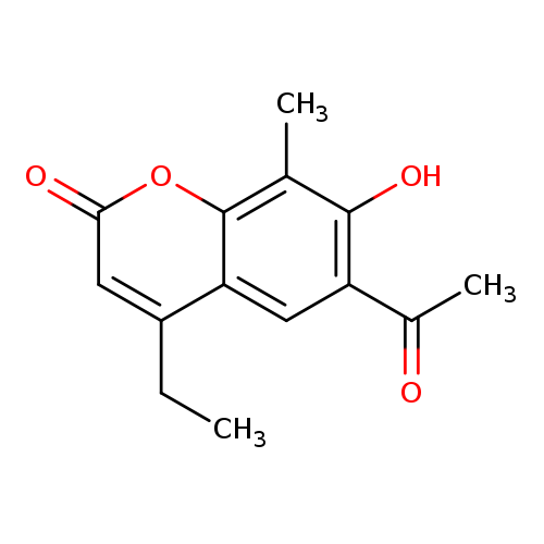 6-acetyl-4-ethyl-7-hydroxy-8-methyl-2H-chromen-2-one
