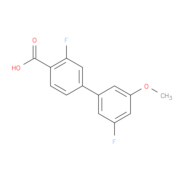 2-Fluoro-4-(3-fluoro-5-methoxyphenyl)benzoic acid