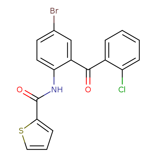 N-[4-bromo-2-(2-chlorobenzoyl)phenyl]thiophene-2-carboxamide