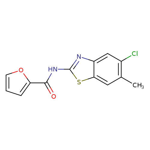 N-(5-chloro-6-methyl-1,3-benzothiazol-2-yl)-2-furamide