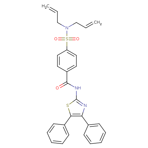 4-[bis(prop-2-en-1-yl)sulfamoyl]-N-(4,5-diphenyl-1,3-thiazol-2-yl)benzamide