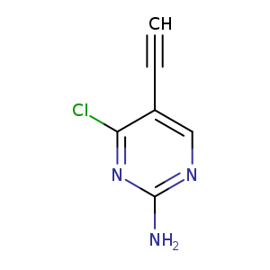 2-Pyrimidinamine, 4-chloro-5-ethynyl-