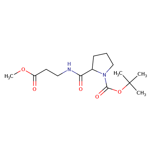 tert-Butyl 2-[(3-methoxy-3-oxopropyl)carbamoyl]pyrrolidine-1-carboxylate