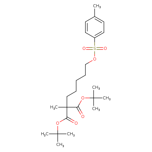 di-tert-butyl 2-methyl-2-(5-(tosyloxy)pentyl)malonate