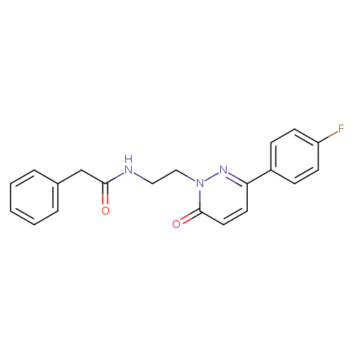 N-{2-[3-(4-fluorophenyl)-6-oxo-1,6-dihydropyridazin-1-yl]ethyl}-2-phenylacetamide