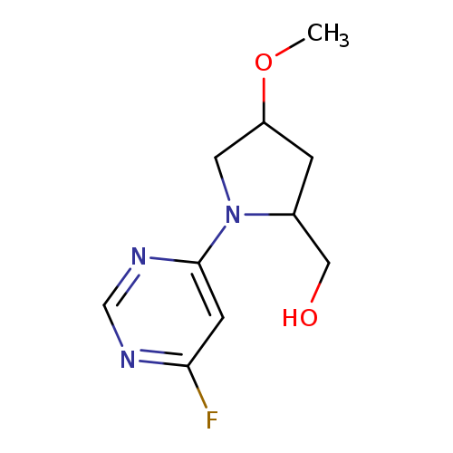 [1-(6-fluoropyrimidin-4-yl)-4-methoxypyrrolidin-2-yl]methanol, Mixture of diastereomers