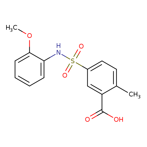 5-[(2-methoxyphenyl)sulfamoyl]-2-methylbenzoic acid