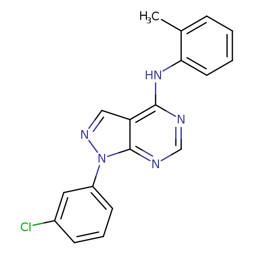 1-(3-chlorophenyl)-N-(2-methylphenyl)-1H-pyrazolo[3,4-d]pyrimidin-4-amine