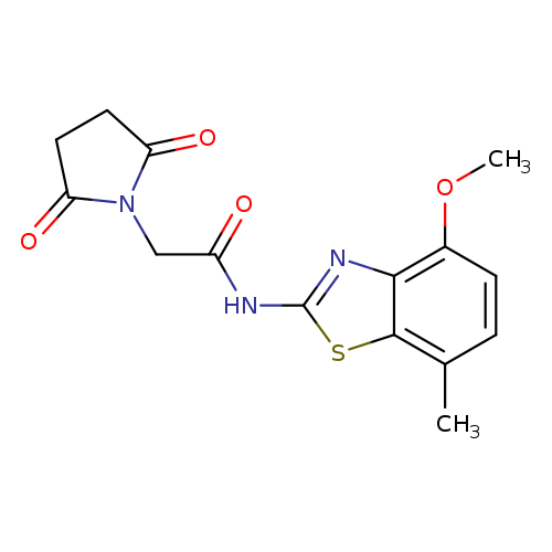 2-(2,5-dioxopyrrolidin-1-yl)-N-(4-methoxy-7-methyl-1,3-benzothiazol-2-yl)acetamide