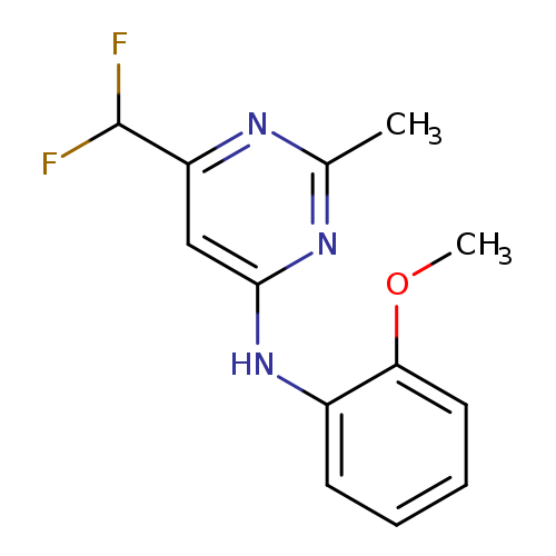 6-(difluoromethyl)-N-(2-methoxyphenyl)-2-methylpyrimidin-4-amine