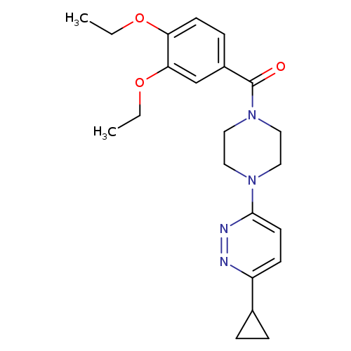 3-cyclopropyl-6-[4-(3,4-diethoxybenzoyl)piperazin-1-yl]pyridazine