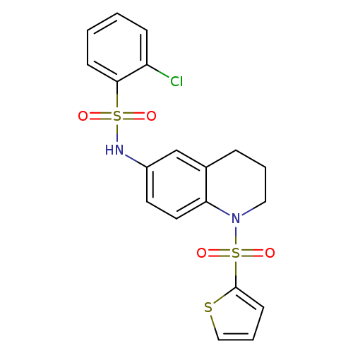 2-chloro-N-[1-(thiophene-2-sulfonyl)-1,2,3,4-tetrahydroquinolin-6-yl]benzene-1-sulfonamide