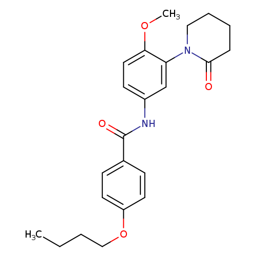 4-butoxy-N-[4-methoxy-3-(2-oxopiperidin-1-yl)phenyl]benzamide