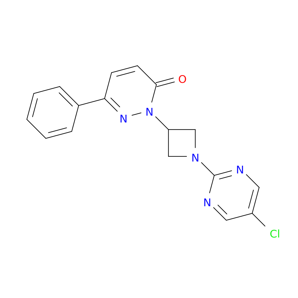 2-[1-(5-chloropyrimidin-2-yl)azetidin-3-yl]-6-phenyl-2,3-dihydropyridazin-3-one