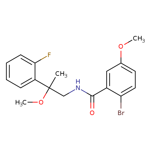 2-bromo-N-[2-(2-fluorophenyl)-2-methoxypropyl]-5-methoxybenzamide