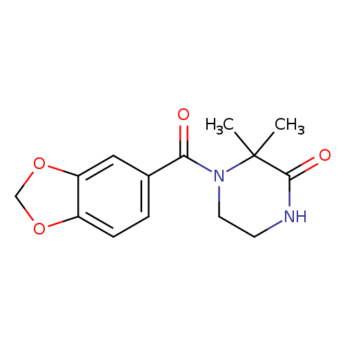 4-(2H-1,3-benzodioxole-5-carbonyl)-3,3-dimethylpiperazin-2-one
