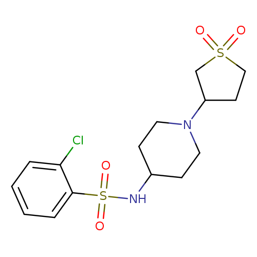 2-chloro-N-[1-(1,1-dioxo-1lambda6-thiolan-3-yl)piperidin-4-yl]benzene-1-sulfonamide