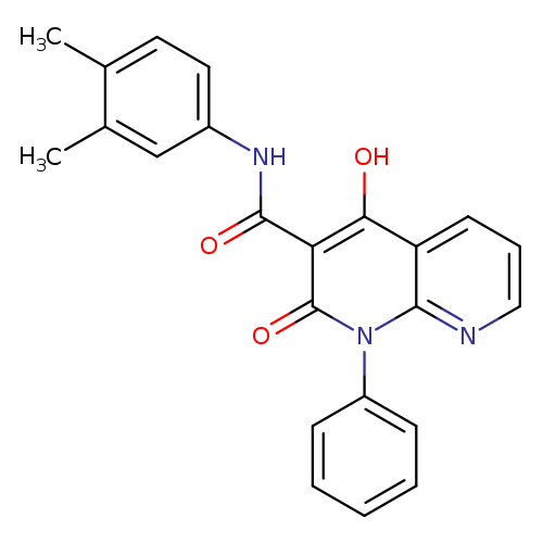 N-(3,4-dimethylphenyl)-4-hydroxy-2-oxo-1-phenyl-1,2-dihydro-1,8-naphthyridine-3-carboxamide