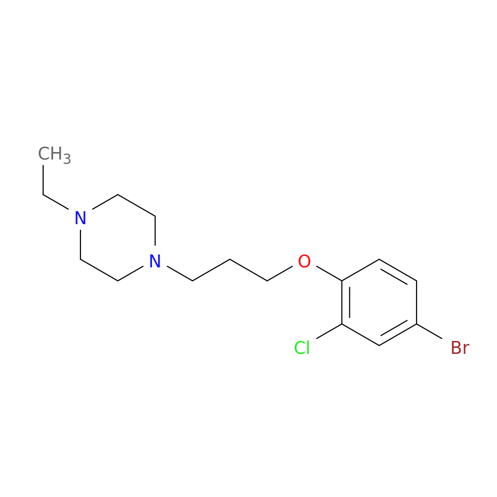 1-(3-(4-broMo-2-chlorophenoxy)propyl)-4-ethylpiperazine