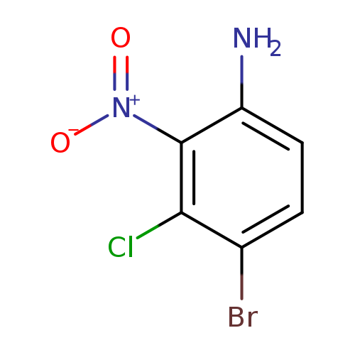 Benzenamine, 4-bromo-3-chloro-2-nitro-