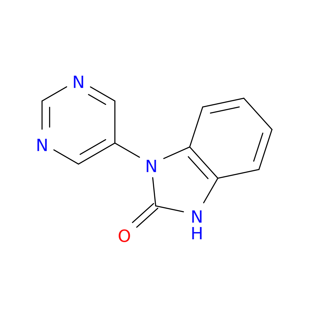 1-(pyrimidin-5-yl)-2,3-dihydro-1H-1,3-benzodiazol-2-one