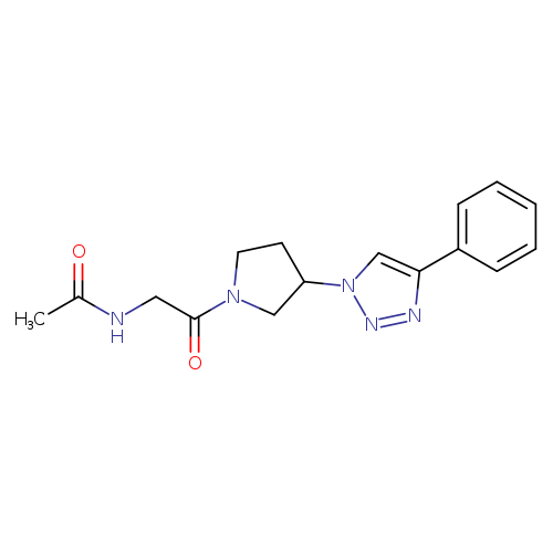 N-{2-oxo-2-[3-(4-phenyl-1H-1,2,3-triazol-1-yl)pyrrolidin-1-yl]ethyl}acetamide