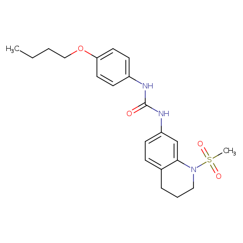 1-(4-butoxyphenyl)-3-(1-methanesulfonyl-1,2,3,4-tetrahydroquinolin-7-yl)urea