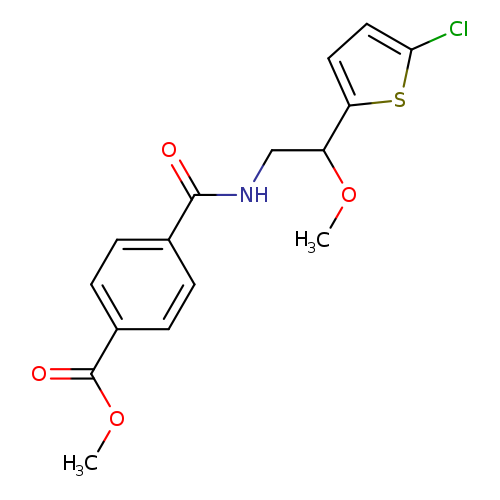 methyl 4-{[2-(5-chlorothiophen-2-yl)-2-methoxyethyl]carbamoyl}benzoate