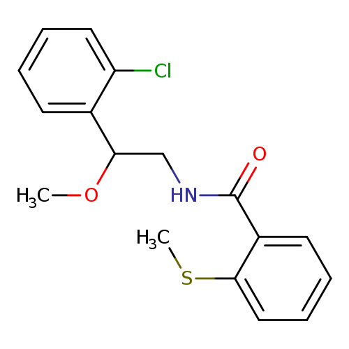 N-[2-(2-chlorophenyl)-2-methoxyethyl]-2-(methylsulfanyl)benzamide