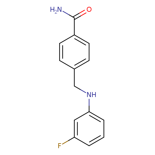 4-{[(3-fluorophenyl)amino]methyl}benzamide