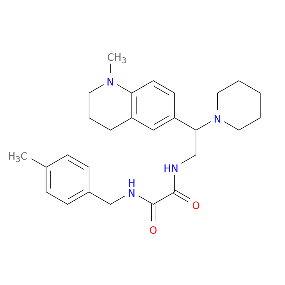 N-[2-(1-methyl-1,2,3,4-tetrahydroquinolin-6-yl)-2-(piperidin-1-yl)ethyl]-N'-[(4-methylphenyl)methyl]ethanediamide