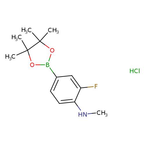 2-Fluoro-N-methyl-4-(tetramethyl-1,3,2-dioxaborolan-2-yl)aniline hydrochloride
