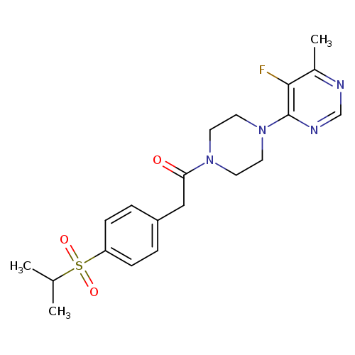 1-[4-(5-fluoro-6-methylpyrimidin-4-yl)piperazin-1-yl]-2-[4-(propane-2-sulfonyl)phenyl]ethan-1-one