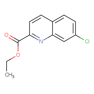 2-Quinolinecarboxylic acid, 7-chloro-, ethyl ester