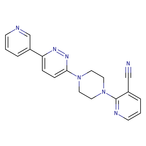 2-{4-[6-(pyridin-3-yl)pyridazin-3-yl]piperazin-1-yl}pyridine-3-carbonitrile