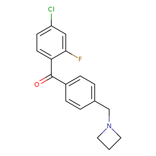(4-(Azetidin-1-ylmethyl)phenyl)(4-chloro-2-fluorophenyl)methanone