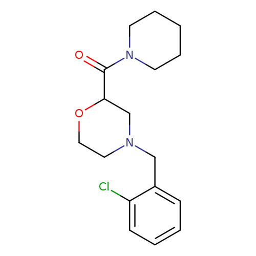 4-[(2-chlorophenyl)methyl]-2-(piperidine-1-carbonyl)morpholine