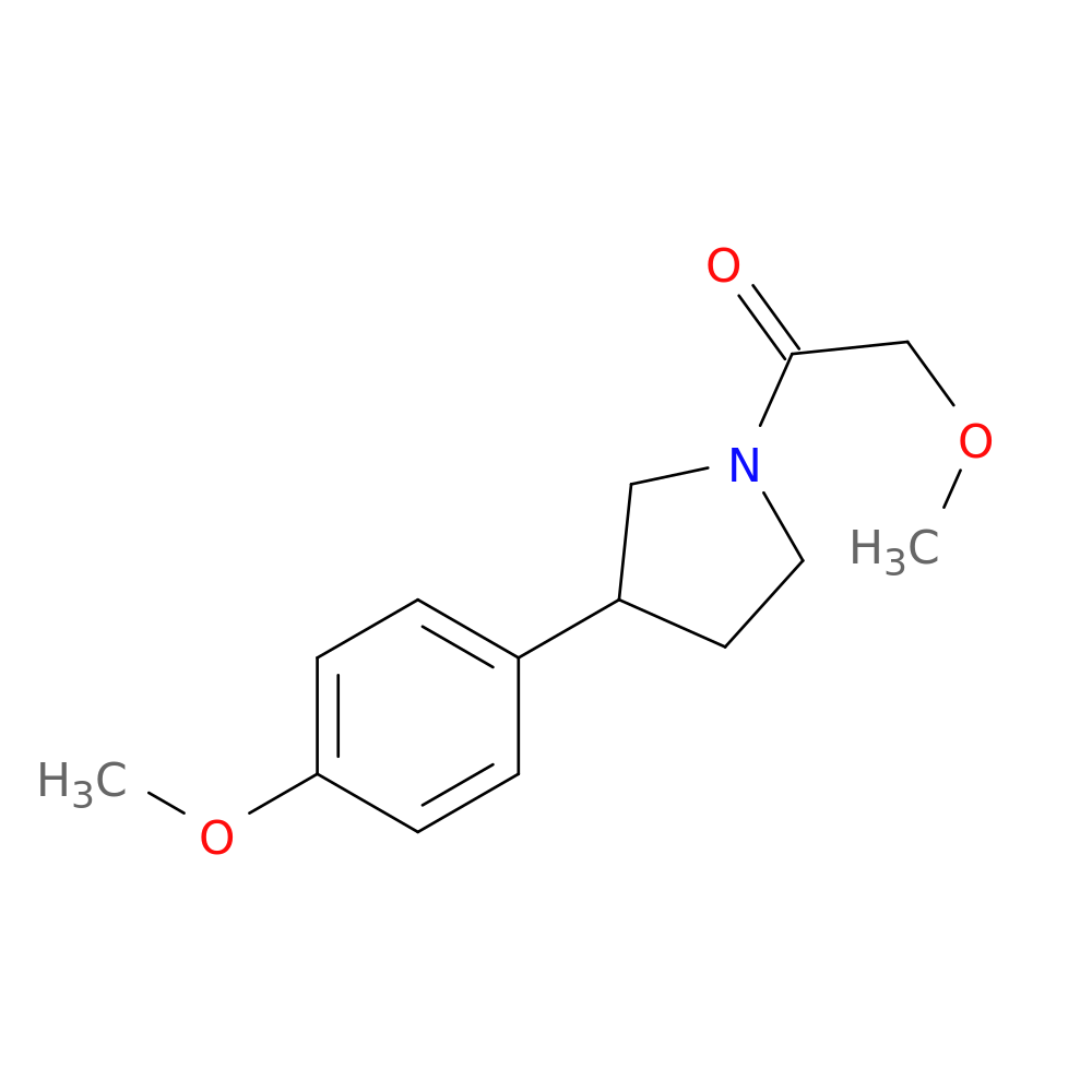 2-methoxy-1-[3-(4-methoxyphenyl)pyrrolidin-1-yl]ethan-1-one