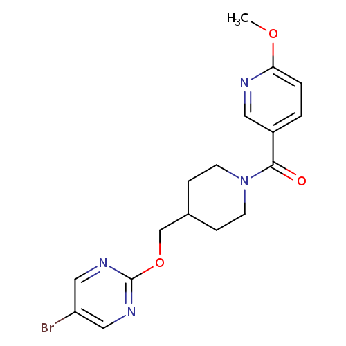 5-bromo-2-{[1-(6-methoxypyridine-3-carbonyl)piperidin-4-yl]methoxy}pyrimidine