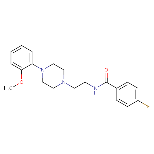 Benzamide, 4-fluoro-N-[2-[4-(2-methoxyphenyl)-1-piperazinyl]ethyl]-